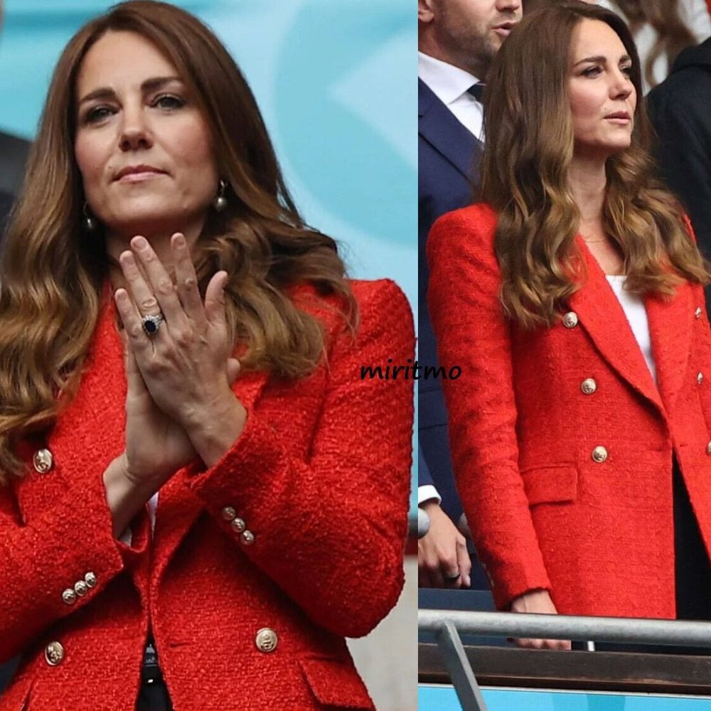 Zara Kate Middleton Bloggers Fav Red Tweed Blazer